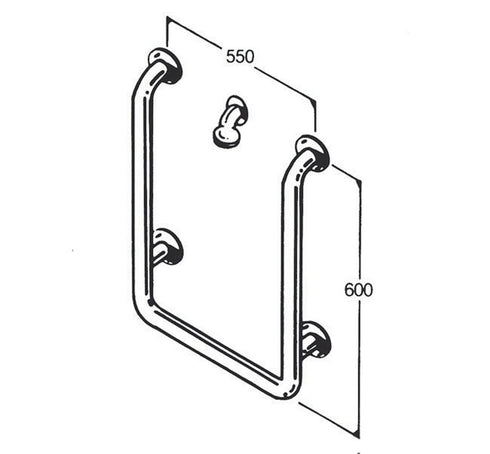 Bath Rail - Type 016 - Concealed Flanges
