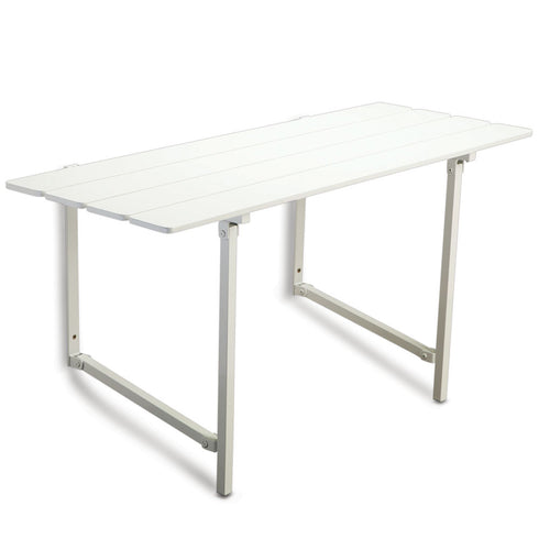 Drop Down Shower Seat - S/Steel Frame - Alloy Slatted Seat