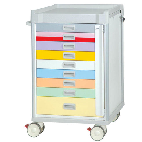 Viva Paediatric Emergency Cart with Full Locking Bar