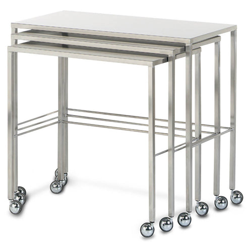 Nest of 3 Instrument Tables - Stainless Steel