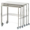 Nest of 3 Instrument Tables - Stainless Steel