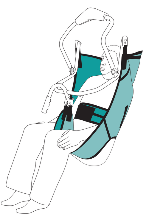 Pivot Care Fabric Sling with E-Clip Buckle